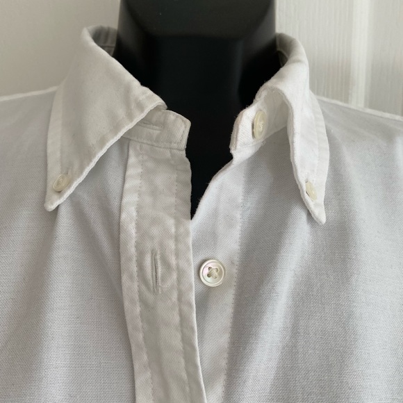 Lands End classic cotton white shirt - Picture 5 of 9